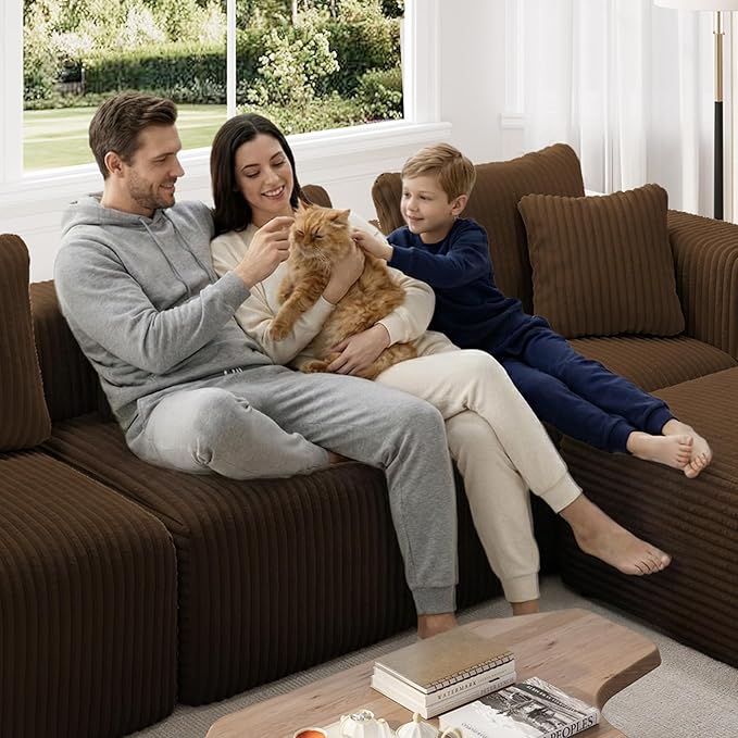 Novilla 70.8" Modular Sectional Sofa, Modern Cloud Sectional Couch
