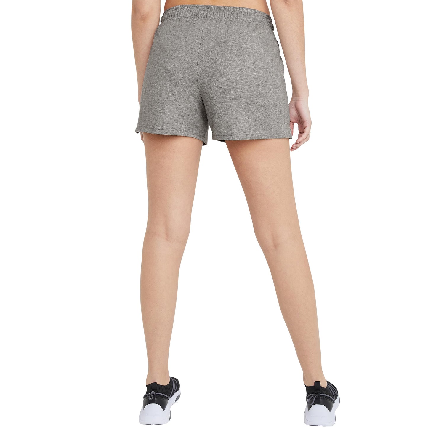 Champion Women's 5" Lounge Shorts, Standard Fit, Lightweight, Available in Regular and Plus, Oxford Gray, Small