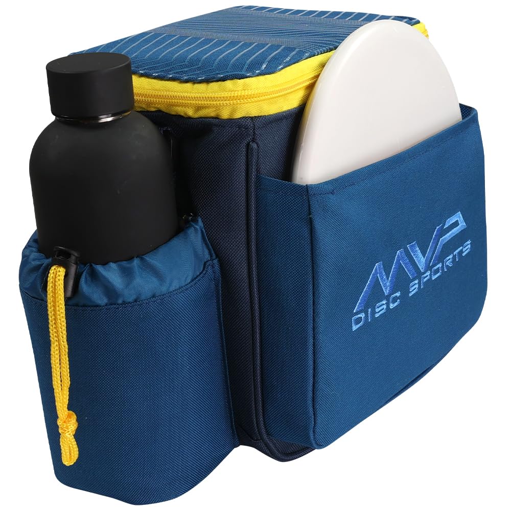 MVP Disc Sports Cell Disc Golf Starter Bag (Light Cobalt/Midnight Blue)