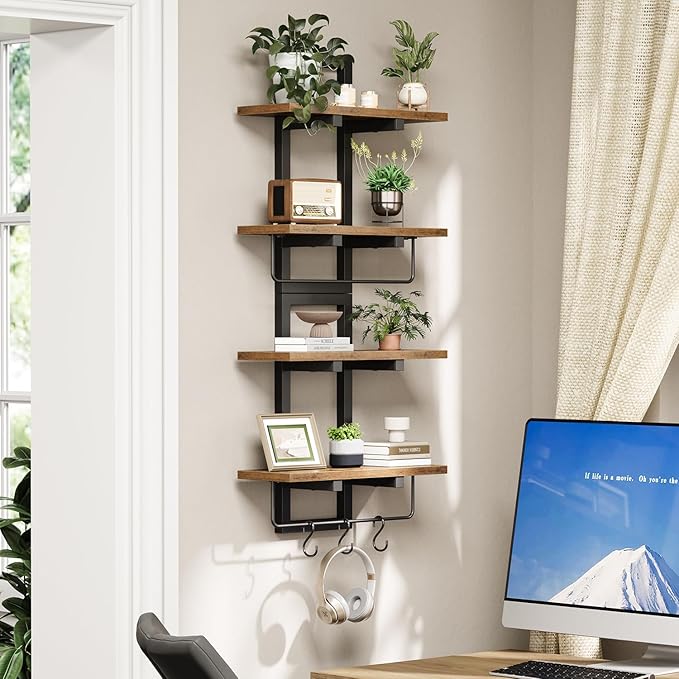 Creso hom Floating Shelves for Wall Set of 2, Wood Wall Shelf