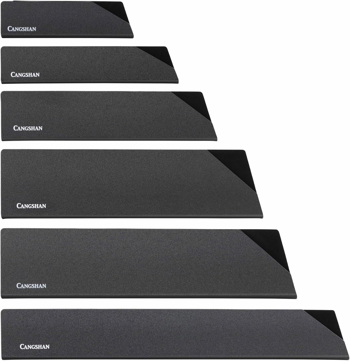 Cangshan 6-Piece Knife Edge Guard Set, 503633, Black