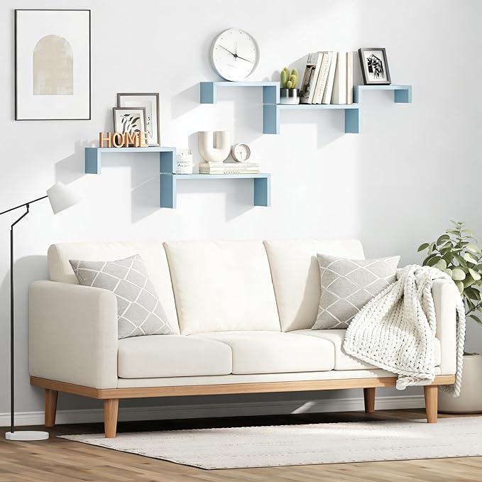 SRIWATANA Floating Shelves for Wall, Wall Shelves for Bathroom, Living Room