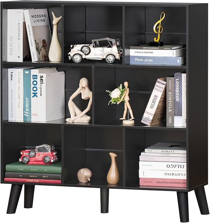 YAHARBO 8 Cube Bookshelf, 3 Tier Bookcase