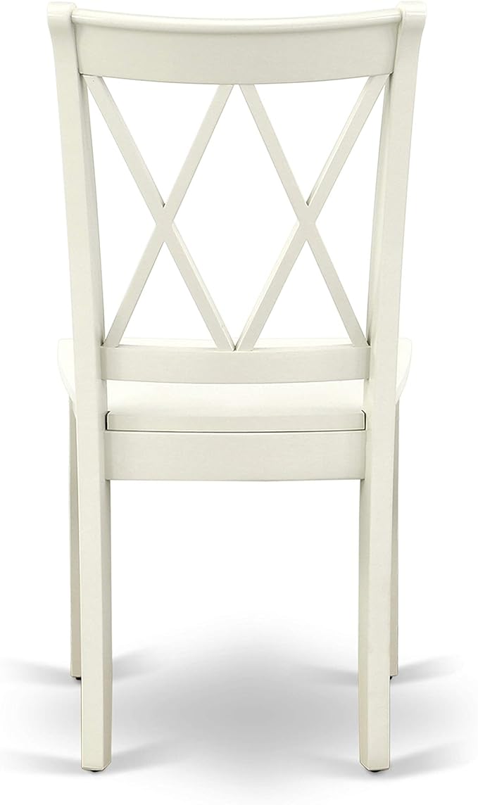 East West Furniture CLC-LWH-W Clarksville Dining Room Chairs