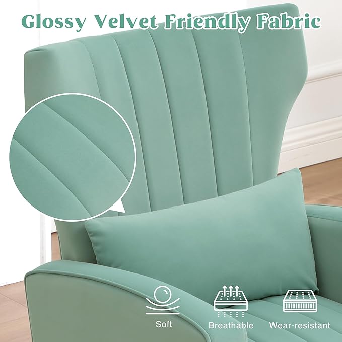 Modern Accent Chair Upholstered Living Room Chair, High Back Arm Chair