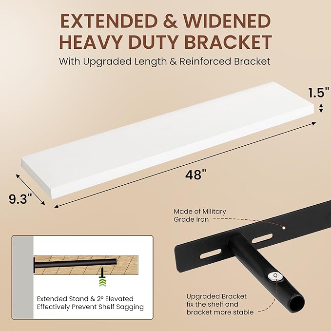 Dreamland 48 Inches Floating Shelves