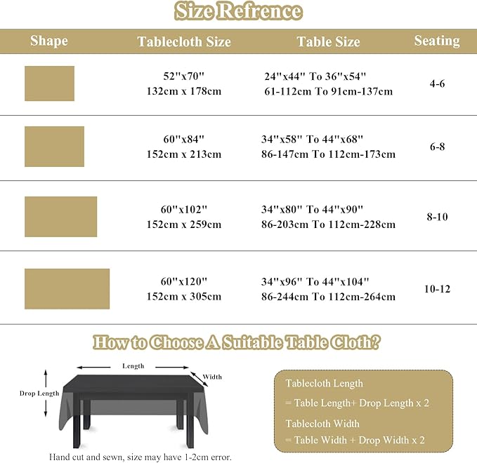 VClife Soft Rectangle Tablecloth
