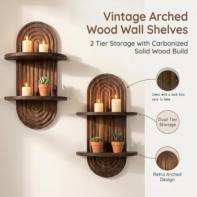 Boho Shelves Bohemian Decorative Wall Shelves Boho Chic Wall Decor
