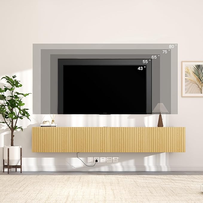 EazeHome 82" Floating TV Stand