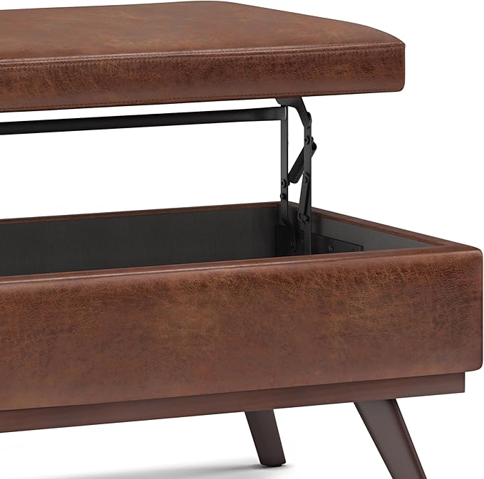 SIMPLIHOME Owen Lift Top Coffee Table Storage Ottoman