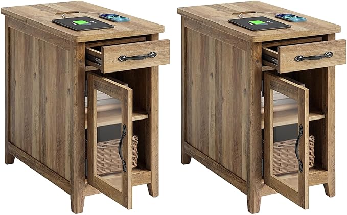 LINSY HOME End Table Set of 2
