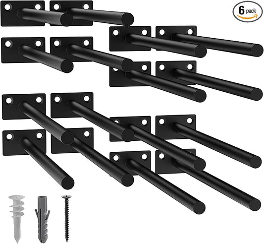 LEOPO 16-Pack 10 inch Floating Shelf Brackets, Hidden Shelf Bracket