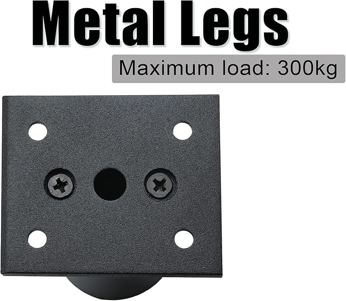 Set of 4 Furniture Legs 2.36 Inch, Adjustable Aluminum Alloy Cabinet Legs