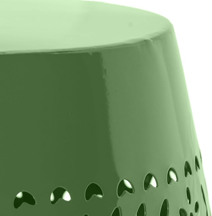 Christopher Knight Home Zoey Small Outdoor Side Table, Lace Cut Iron End Table