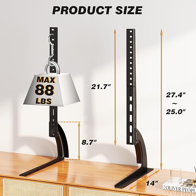 5Rcom TV Stand Mount, Universal TV Stand Tabletop