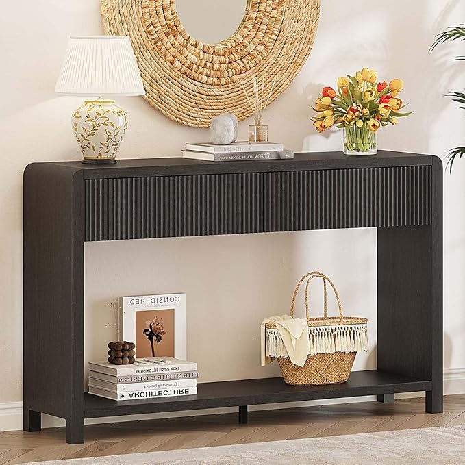 FATORRI Console Table for Entryway, Modern Sofa Table