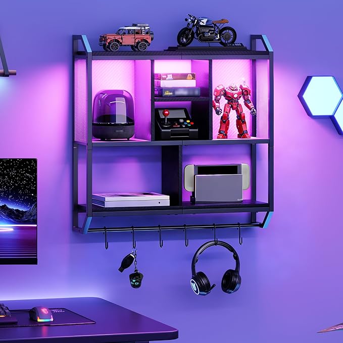 HOOBRO Gaming Floating Shelves