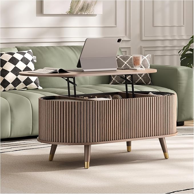 42.5" Oval Lift Top Coffee Table