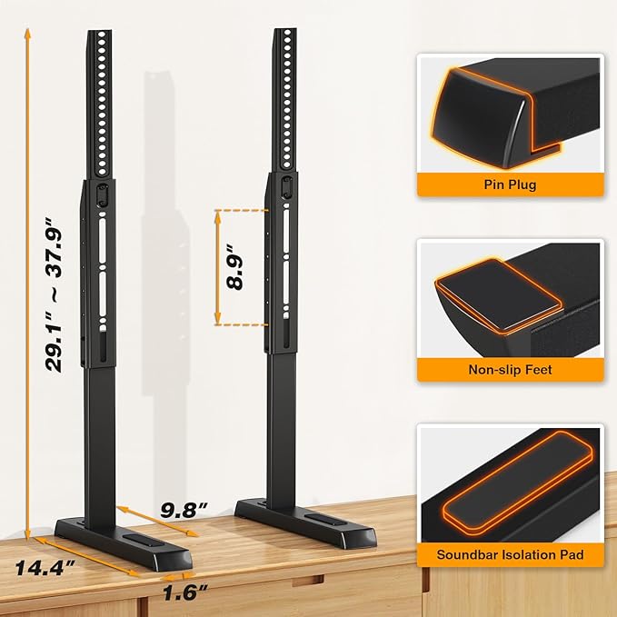5Rcom Table Top TV Stand, Universal TV Stand