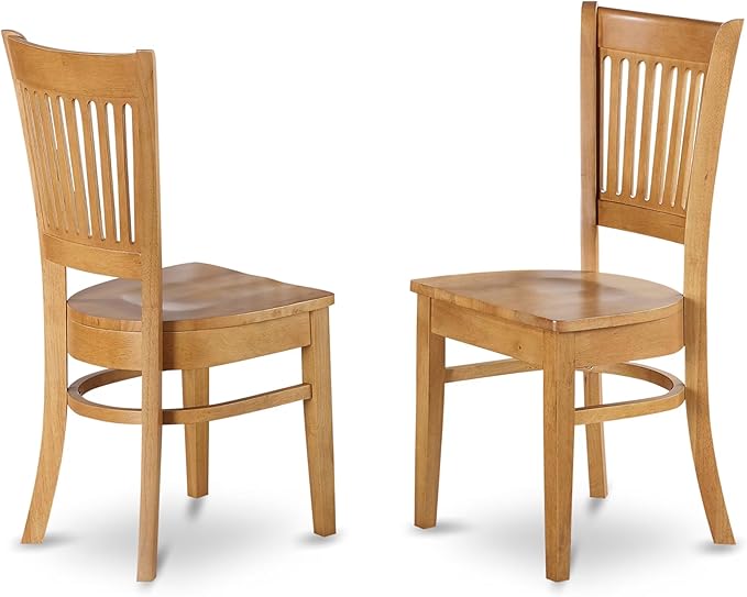 East West Furniture ANVA3-OAK-W 3 Piece Dining Table Set