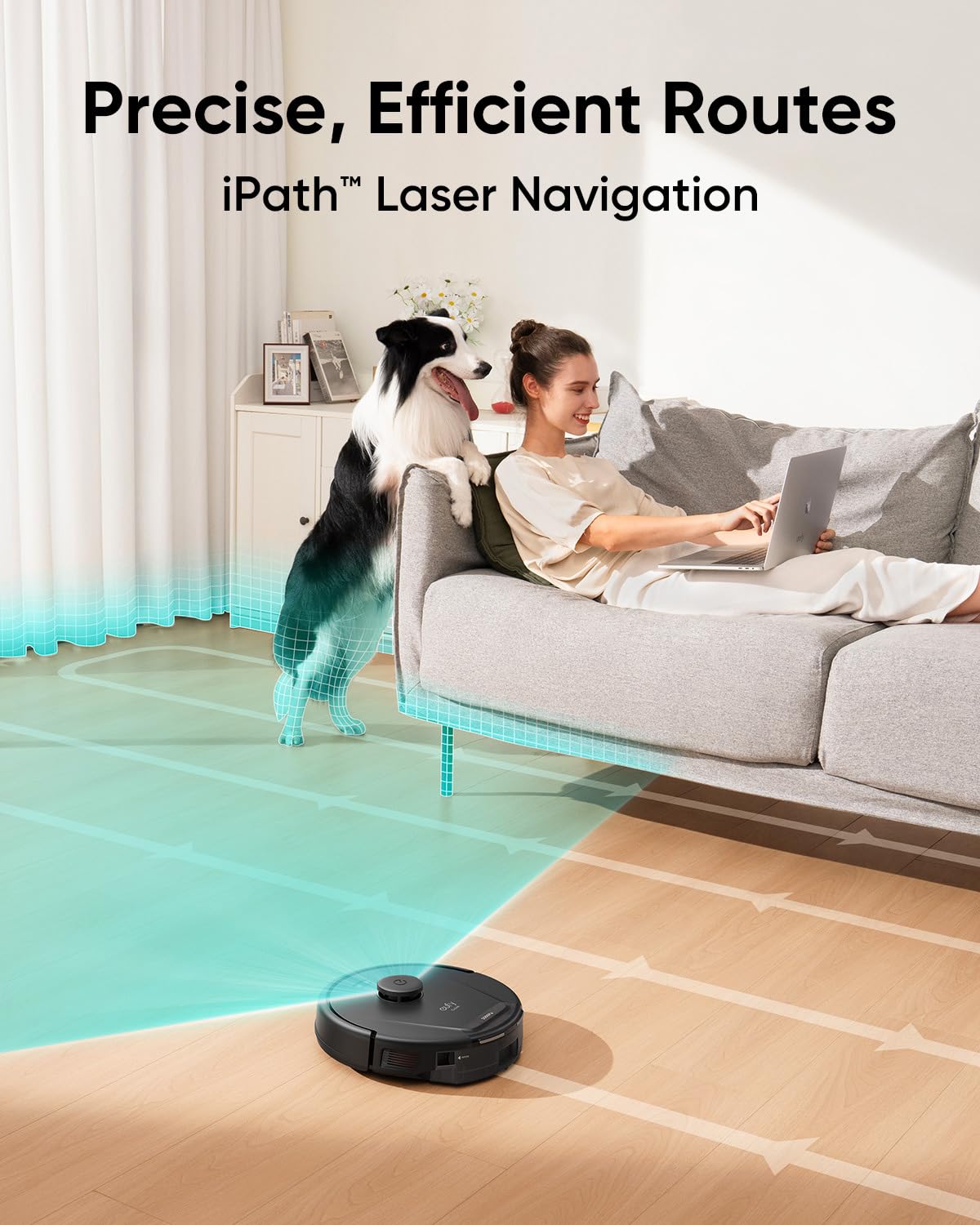 eufy Renewed L60 Robot Vacuum with Self Empty Station, Hair Detangling Technology, Up to 60 Days Hands Free Cleaning, 5,000 Pa Suction, Remove Hair, Dust