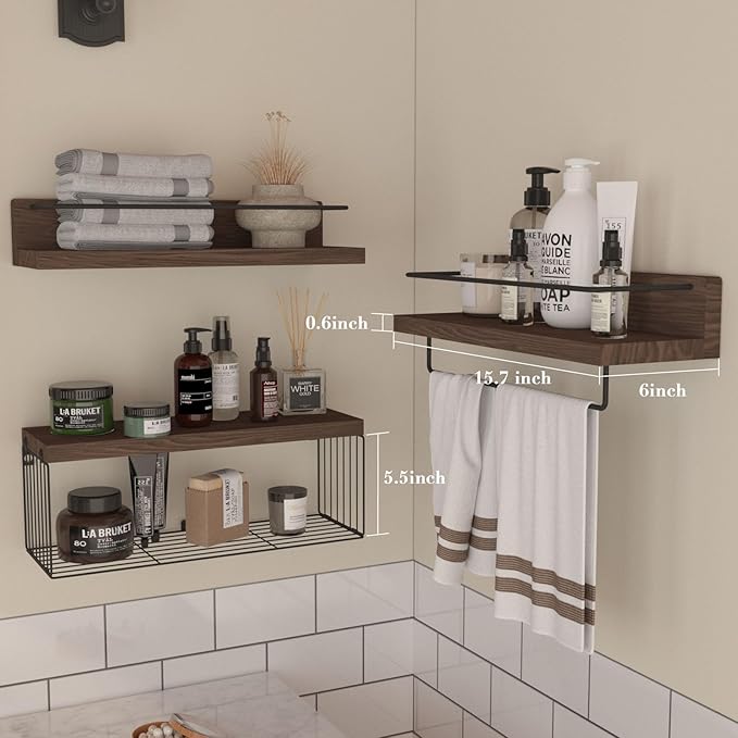 PopiShelves Bathroom Shelves Over Toilet