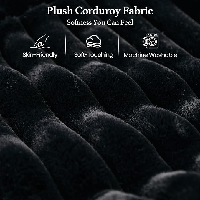 Belffin Corduroy Fabric Ottoman