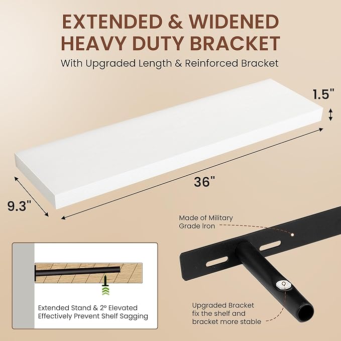 Dreamland 36 Inches Floating Shelves