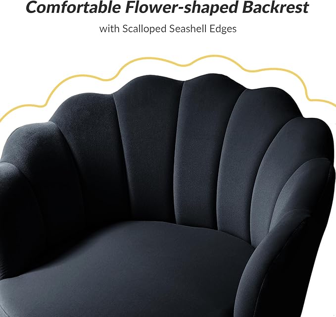 HULALA HOME Modern Velvet Accent Chair