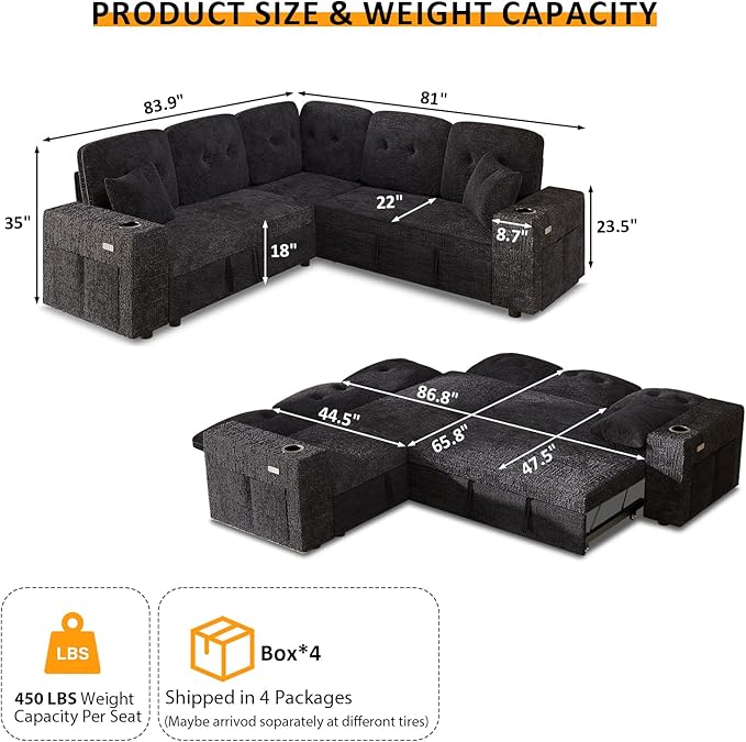 Modular Sectional Sleeper Sofa
