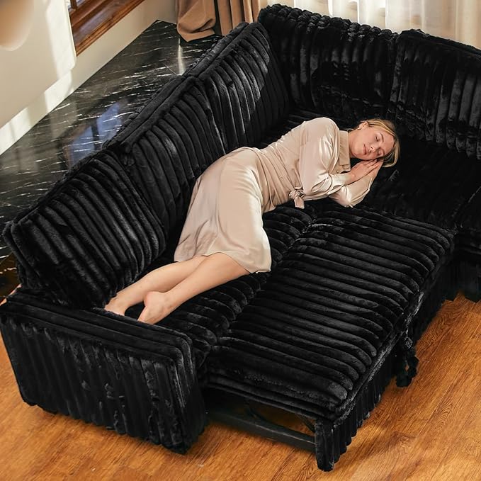 Belffin Plush Corduroy Modular Sectional Sofa Armrest Part Module