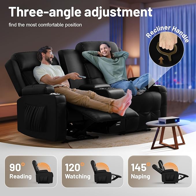 Loveseat Recliner Sofa, Home Theater Seating