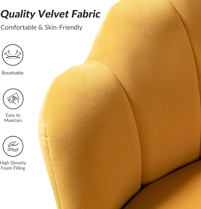 HULALA HOME Velvet Accent Chair