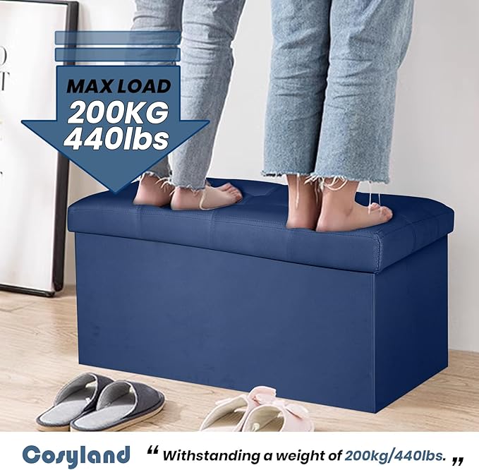 COSYLAND Ottoman Bench with Storage Large