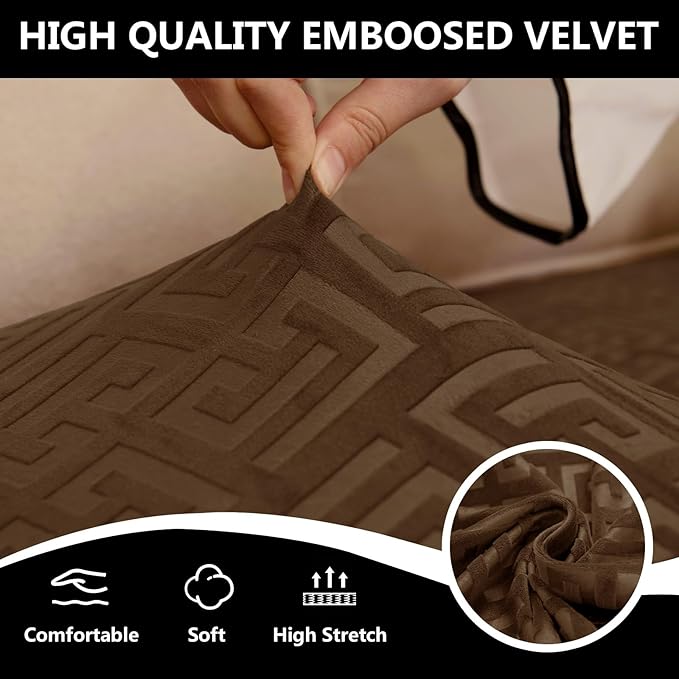 UNBBRRL 10 Pieces Stretch Sofa Cushion Covers
