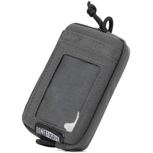 Front Pocket Wallet with Zippers - OneTigris Small Coin Purse Tactical Wallet Nylon Minimalist Wallet for Men Women
