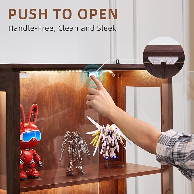 LELELINKY Farmhouse Display Cabinet Set of 2