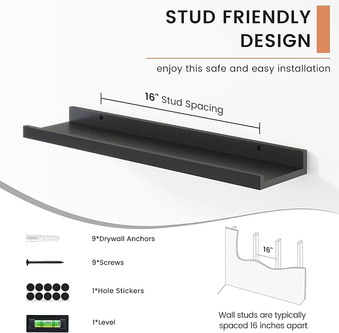 FLYJOE Floating Picture Ledge Shelves
