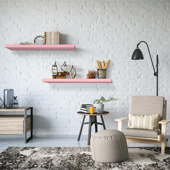 SAUMONIERES 24 Inch Floating Wall Shelves
