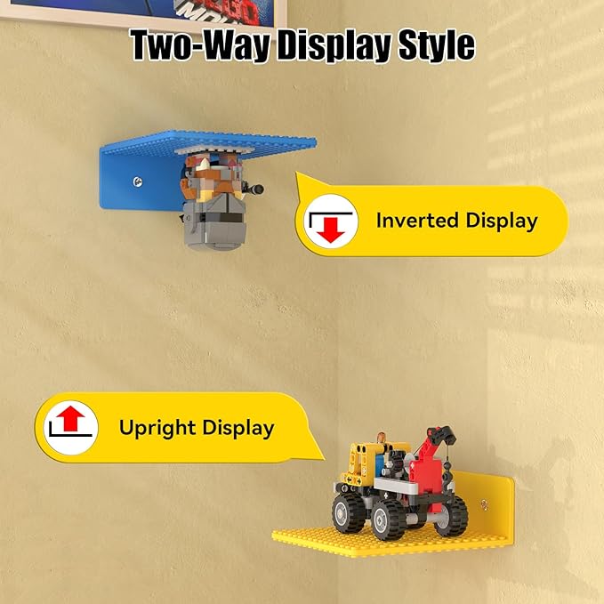 8-Pack Small Floating Shelves for Wall Compatible