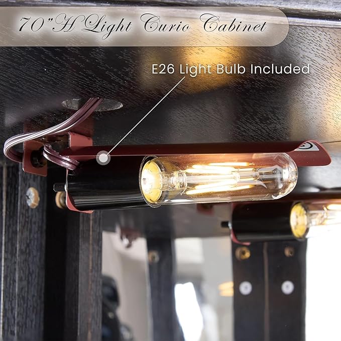 Anwick Corner Display Curio Cabinets