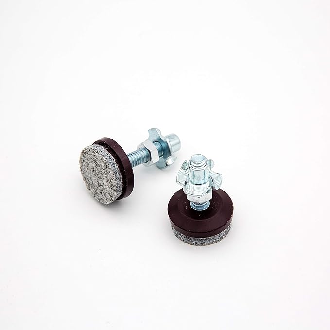 HUAYY 4 Pack Adjustable Furniture Leveling Feet, 1/4-20 Threaded Stem,
