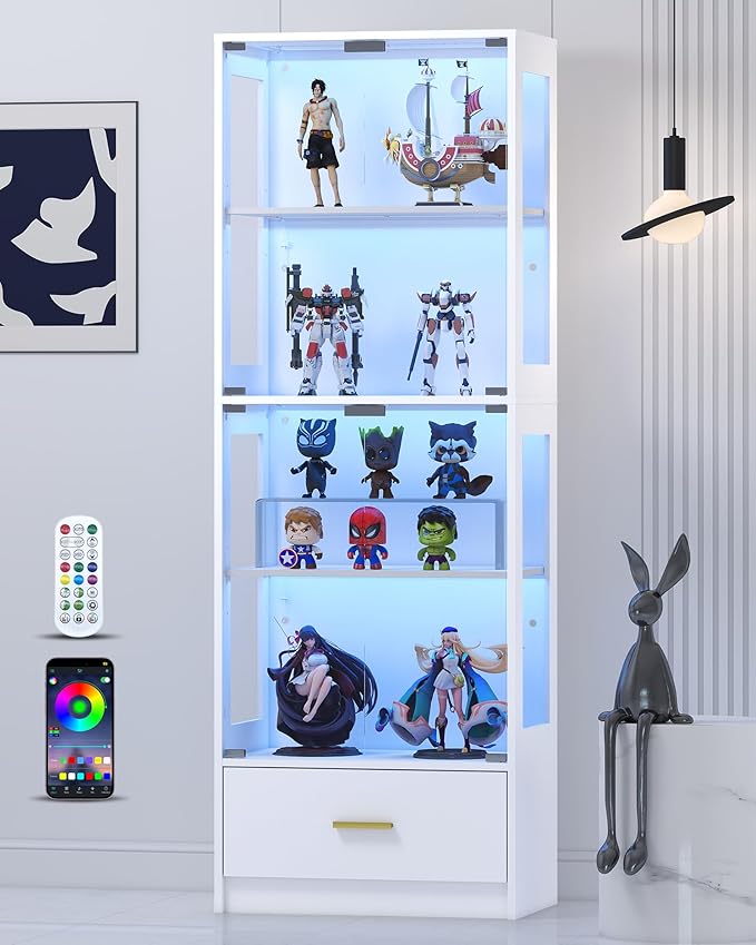 Lamtor Display Cabinet with Glass Doors