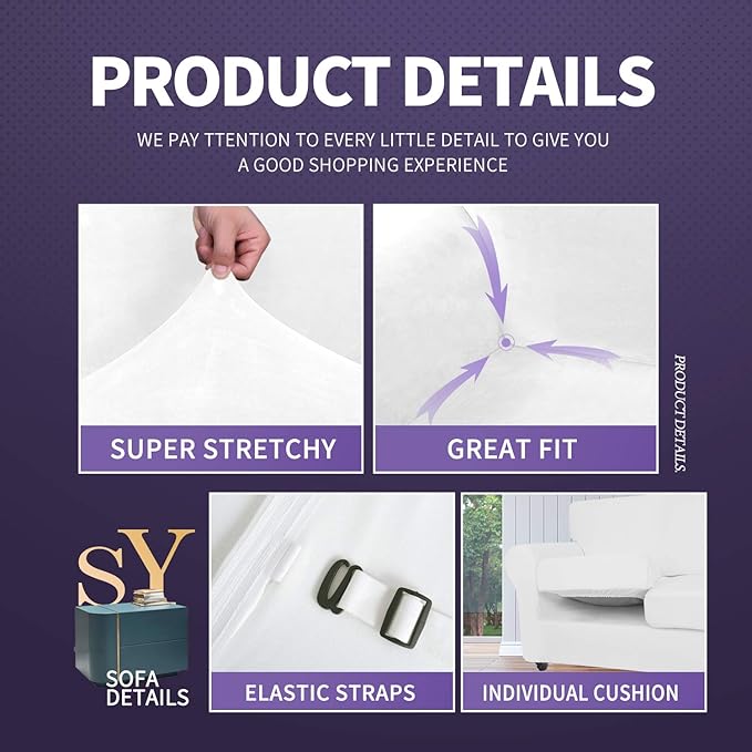 ZNSAYOTX Luxury Chair Slipcovers