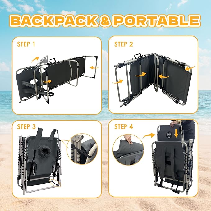 Backpack Sun Tanning Chair