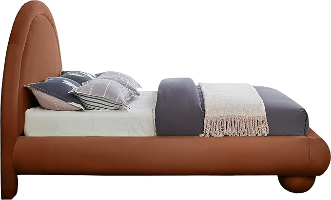 Meridian Furniture MadridCognac-F Madrid Collection Art Deco Full Bed