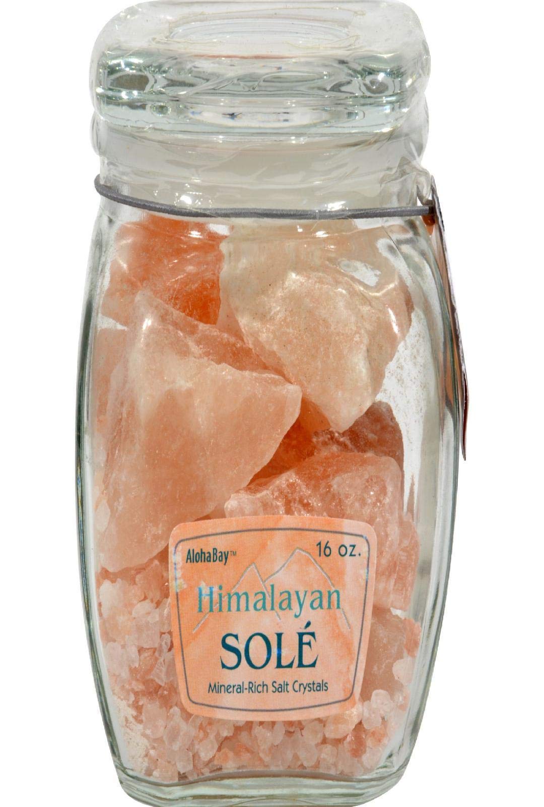 Himalayan Salt Sole Chunks in Jar, 16 Ounce