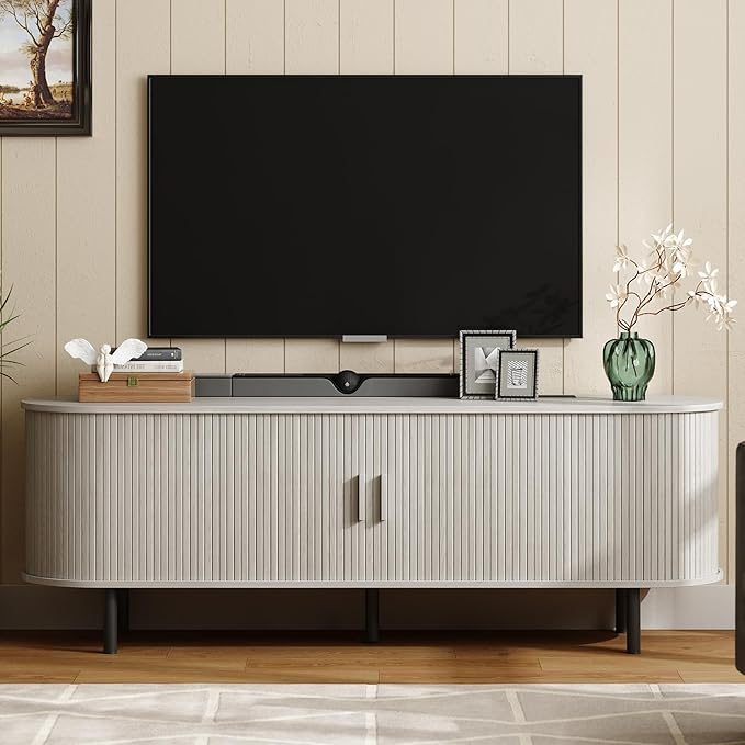 ONBRILL 63" TV Stand with Power Outlet