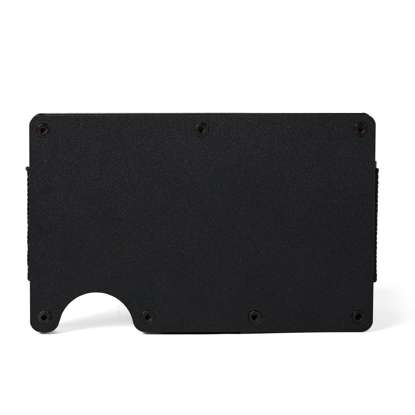 RARITIK Minimalist Carbon Fiber Wallet for Men, Money Clip Cash Strap Wallet, RFID Blocking Metal Wallet Aluminum Card Holder,Front Pocket Wallet(Matte Black)