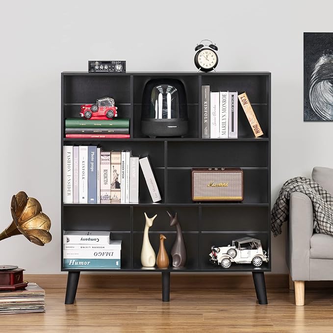 YAHARBO 8 Cube Bookshelf, 3 Tier Bookcase
